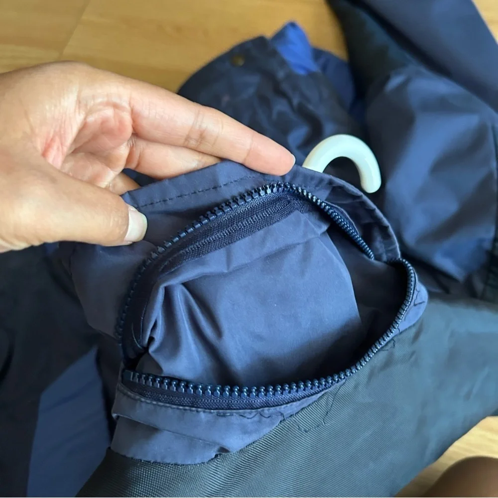 Vintage Fosters Grand Prix Navy Down Jacket